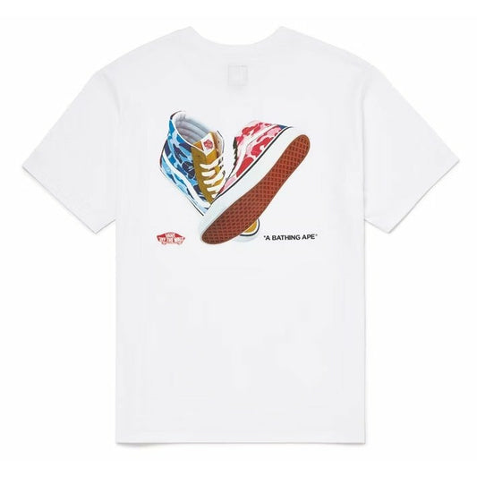 BAPE x Vans Sk8 Hi Tee White - Dousedshop