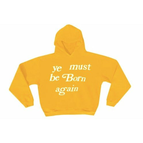 Cactus Plant Flea Market Born Again Hooded Sweatshirt Yellow - Dousedshop