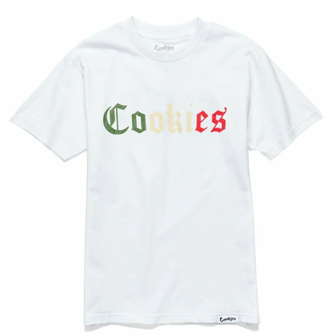 Cookies Represent Flocked Tee White - Dousedshop