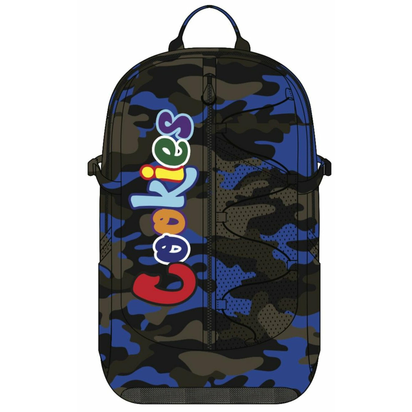 COOKIES SMELL PROOF "THE BUNGEE" NYLON BACKPACK NAVY - Dousedshop