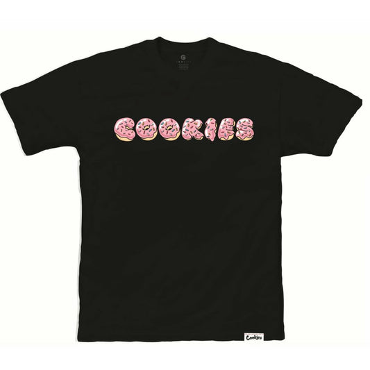 DOUGHNUTS TEE BLACK - Dousedshop