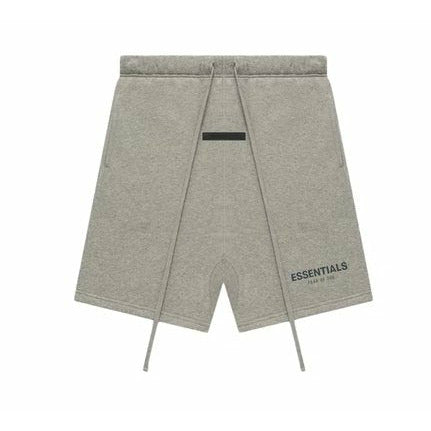 Fear of God Essentials Core Collection Sweatshort Dark Heather Oatmeal - Dousedshop