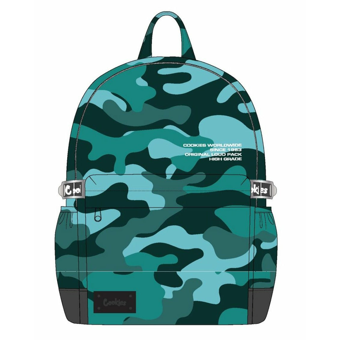 OFF THE GRID SMELL PROOF SMOOTH NYLON BACKPACK MINT CAMO - Dousedshop
