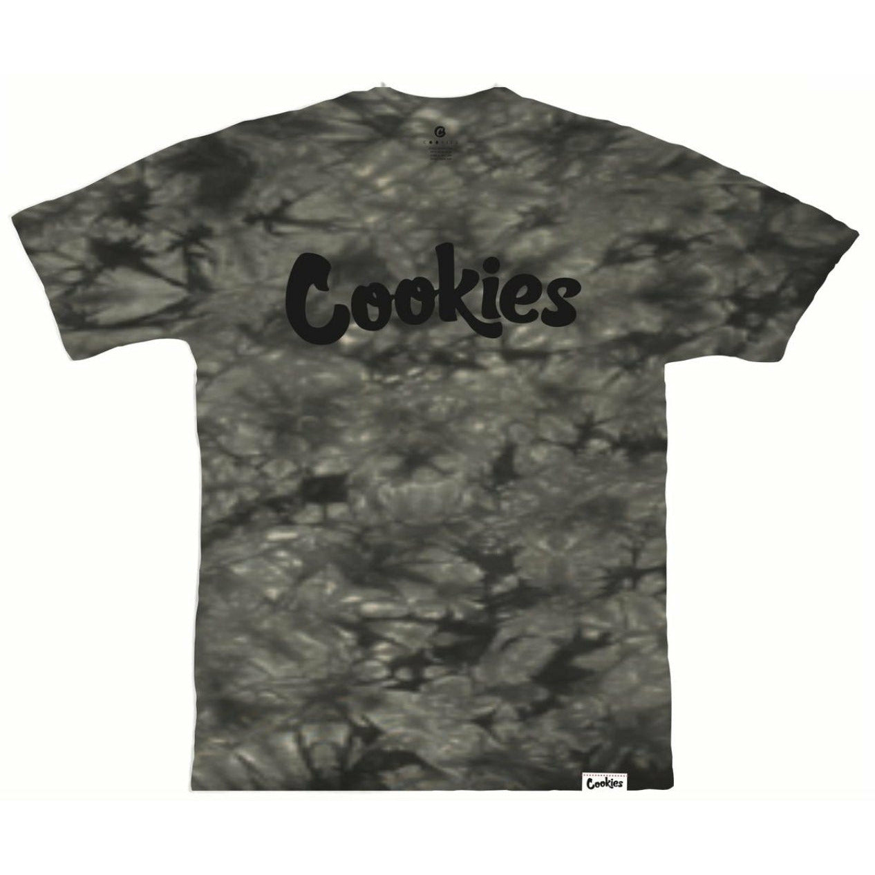 ORIGINAL MINT CRYSTAL WASH TIE DYE TEE BLACK - Dousedshop