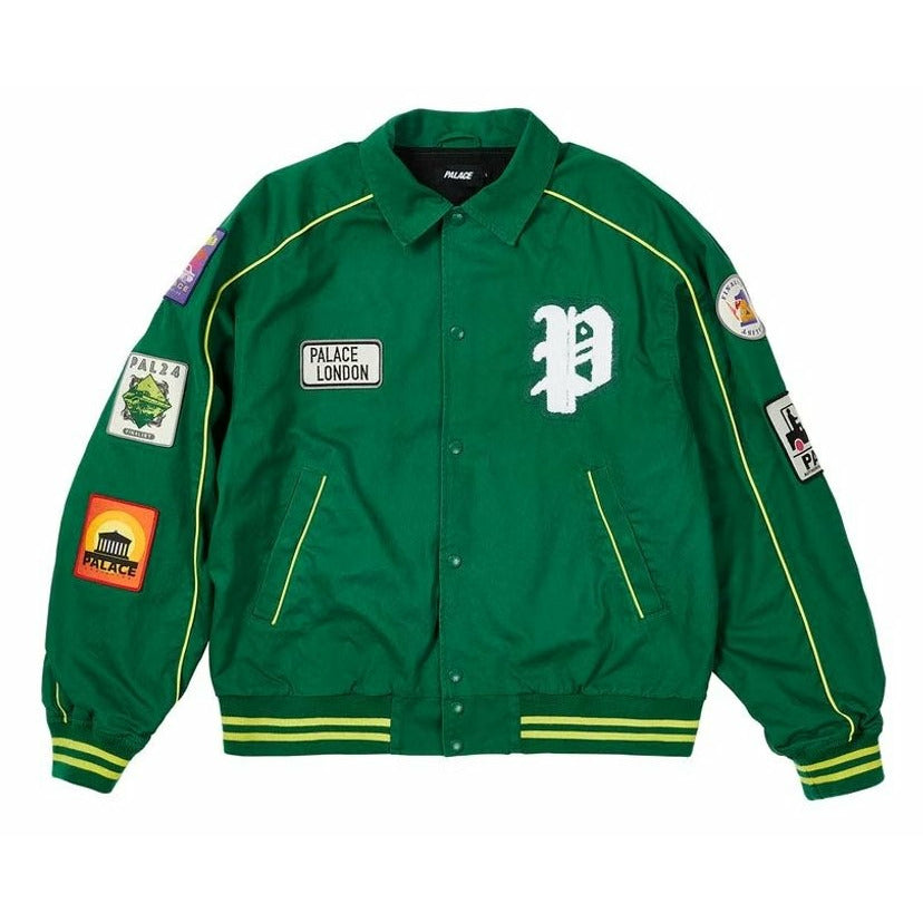 Palace Patches Cotton Bomber Kelly Green - Dousedshop