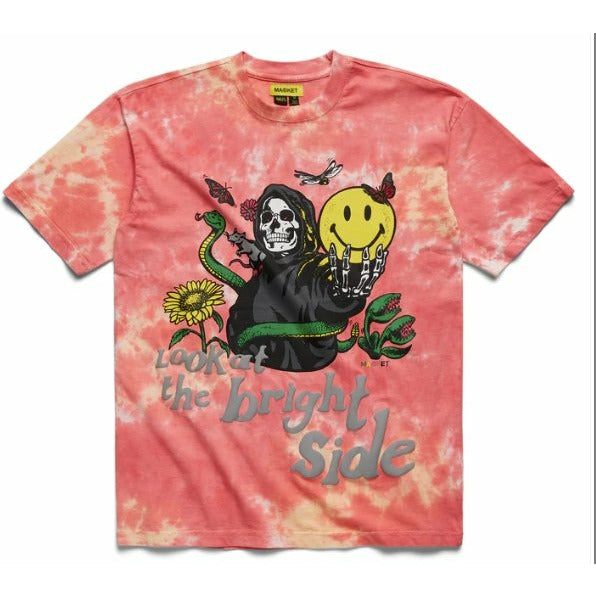 SMILEY® LOOK AT THE BRIGHT SIDE TIE-DYE T-SHIRT - Dousedshop