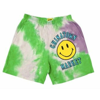 Smiley multi sweatshorts tie dye - Dousedshop