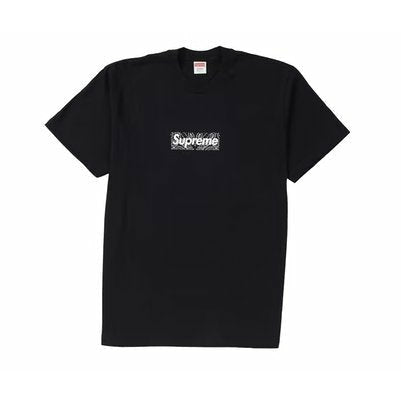 Supreme Bandana Box Logo Tee Black - Dousedshop