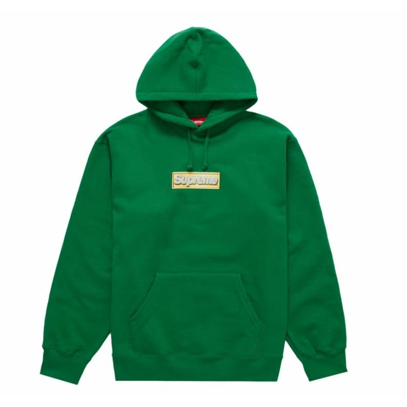 Supreme Bling Box Logo Hooded Sweatshirt Green - Dousedshop