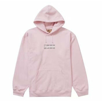 Supreme Burberry Box Logo Hooded Sweatshirt Light Pink - Dousedshop