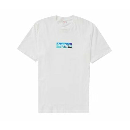 Supreme Emilio Pucci Box Logo Tee White/Blue - Dousedshop