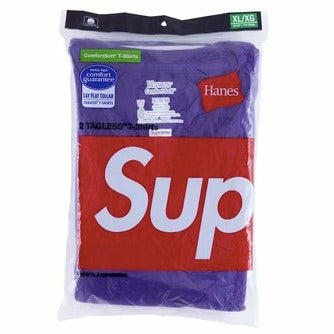 Supreme Hanes Tagless Tees (2 Pack) Purple - Dousedshop