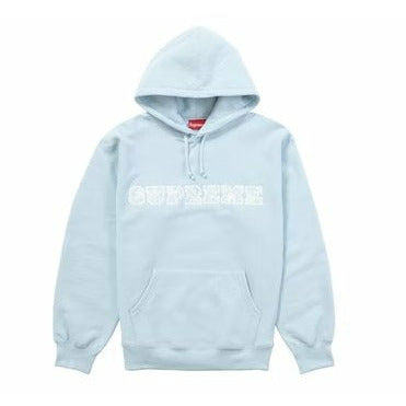 Supreme Lace Hooded Sweatshirt Light Blue - Dousedshop