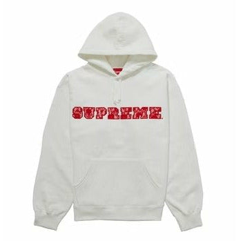 Supreme Lace Hooded Sweatshirt White - Dousedshop