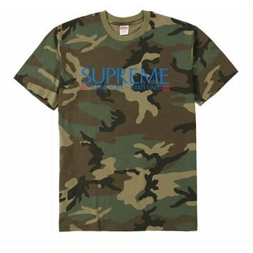 Supreme Nuova York Tee Woodland Camo - Dousedshop