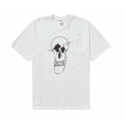 Supreme Ralph Steadman Skull Tee White - Dousedshop