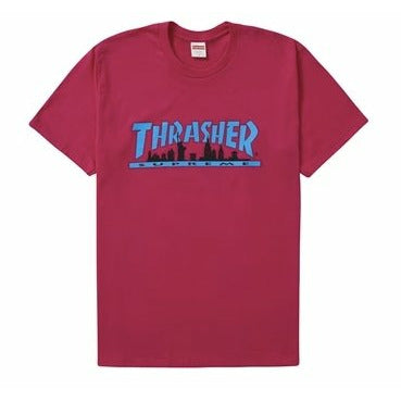 Supreme Thrasher Skyline Tee Pink - Dousedshop