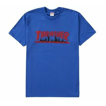 Supreme Thrasher Skyline Tee Royal - Dousedshop