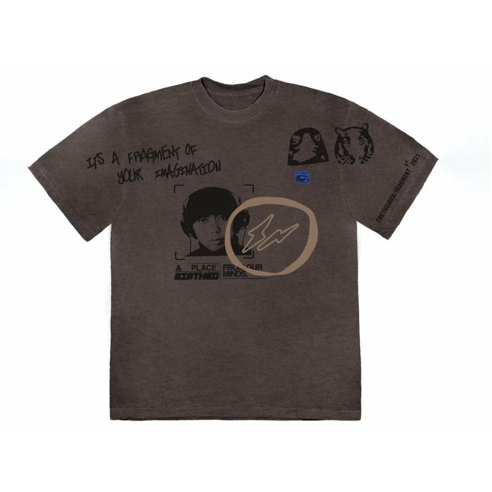 Travis Scott Cactus Jack For Fragment Hiroshi Tee Brown Pepper - Dousedshop