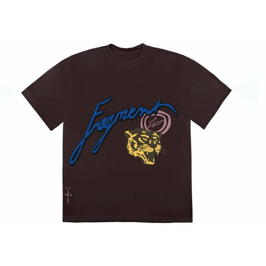 Travis Scott Cactus Jack For Fragment Icons Tee Brown - Dousedshop