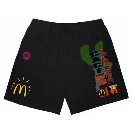 Travis Scott x McDonald's All American '92 II Shorts Black - Dousedshop