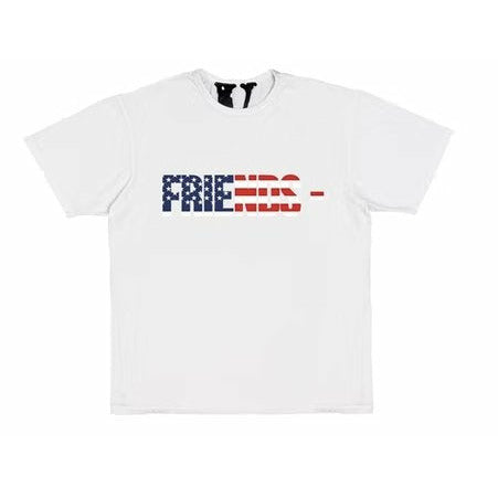 Vlone FRIENDS USA T-shirt White - Dousedshop